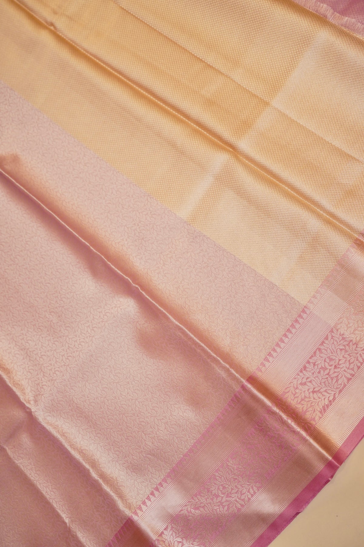 BABY PINK TANCHUI KORA SILK SAREE