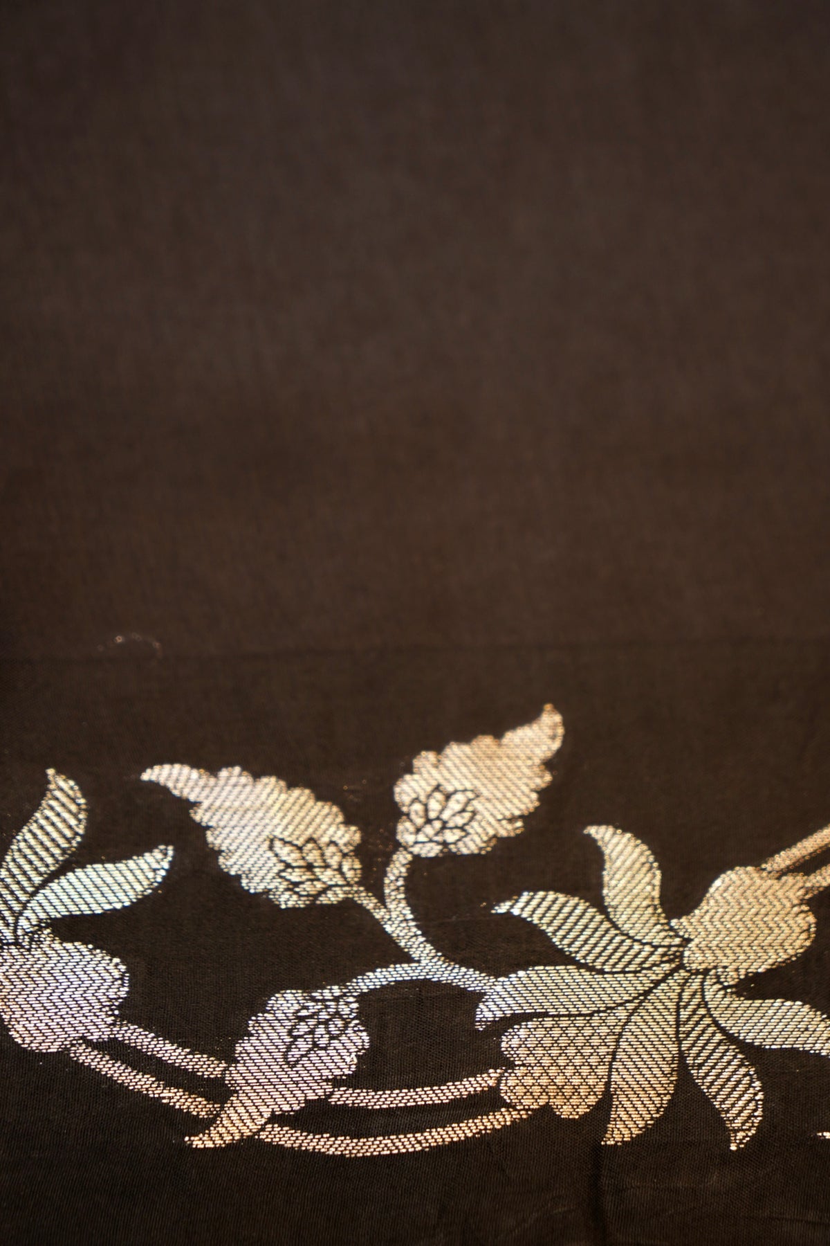Classic Black Banarasi Mango Silk Saree
