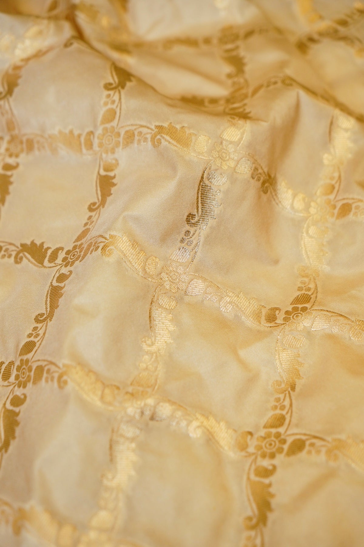 Gold Banarasi Katan Silk Dupatta