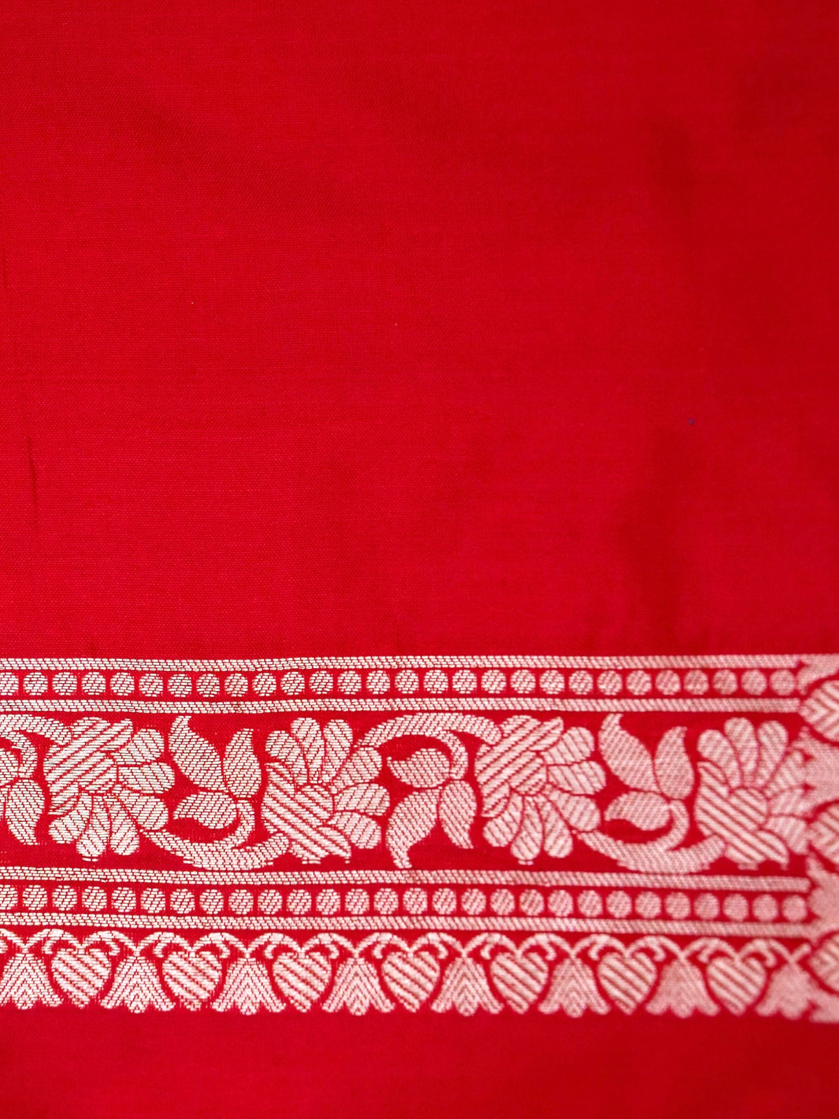 Handwoven Red Jaal Pure Banarasi Katan Silk Saree