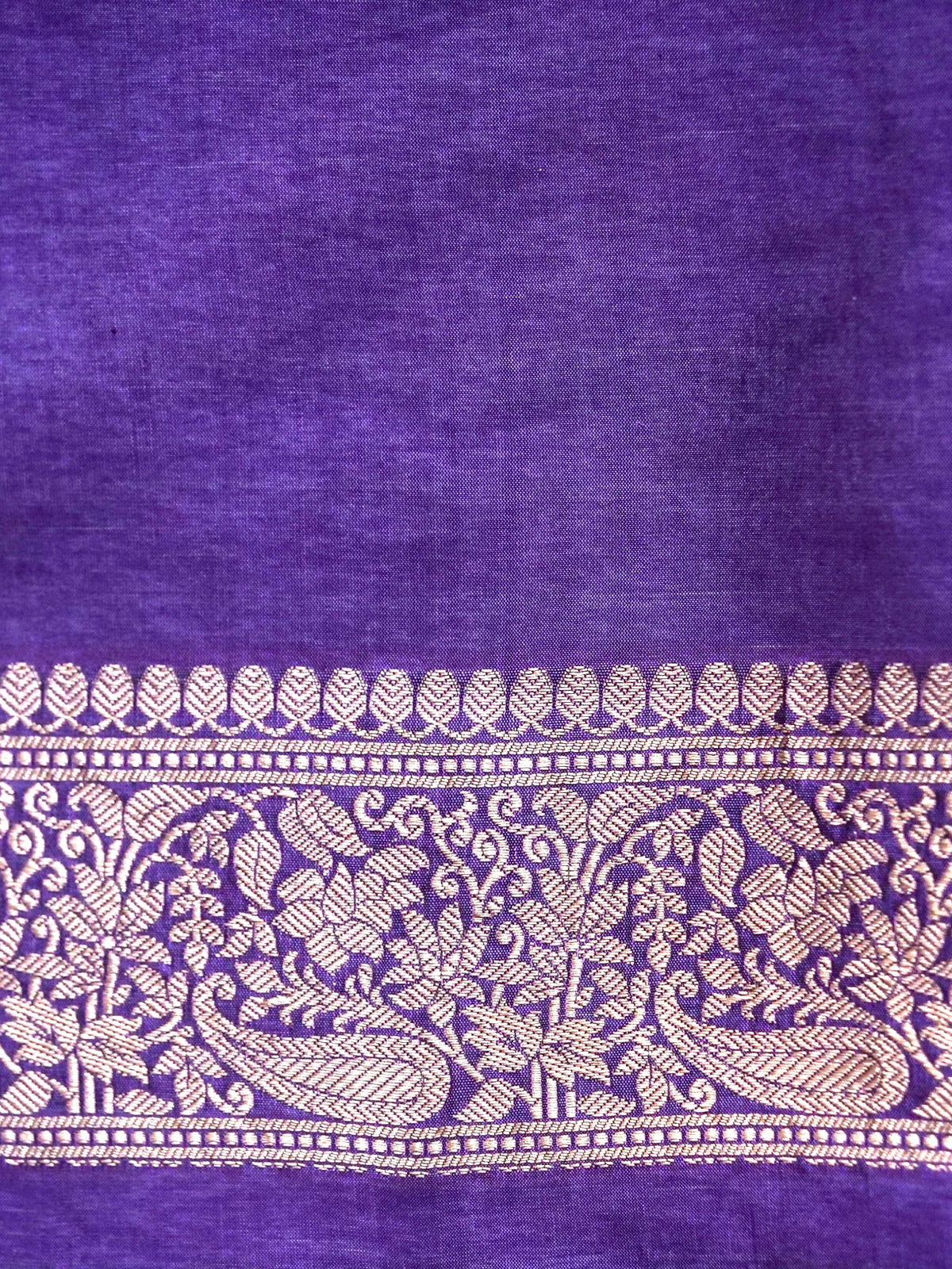 Handwoven Purple Meenakari Jaal Pure Banarasi Katan Silk Saree