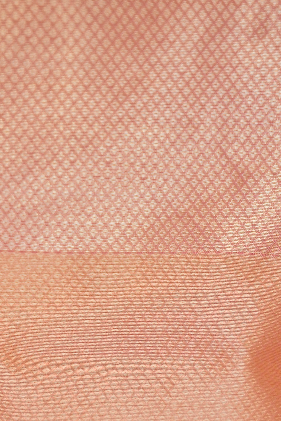 PEACHY PINK TANCHUI KORA SILK SAREE