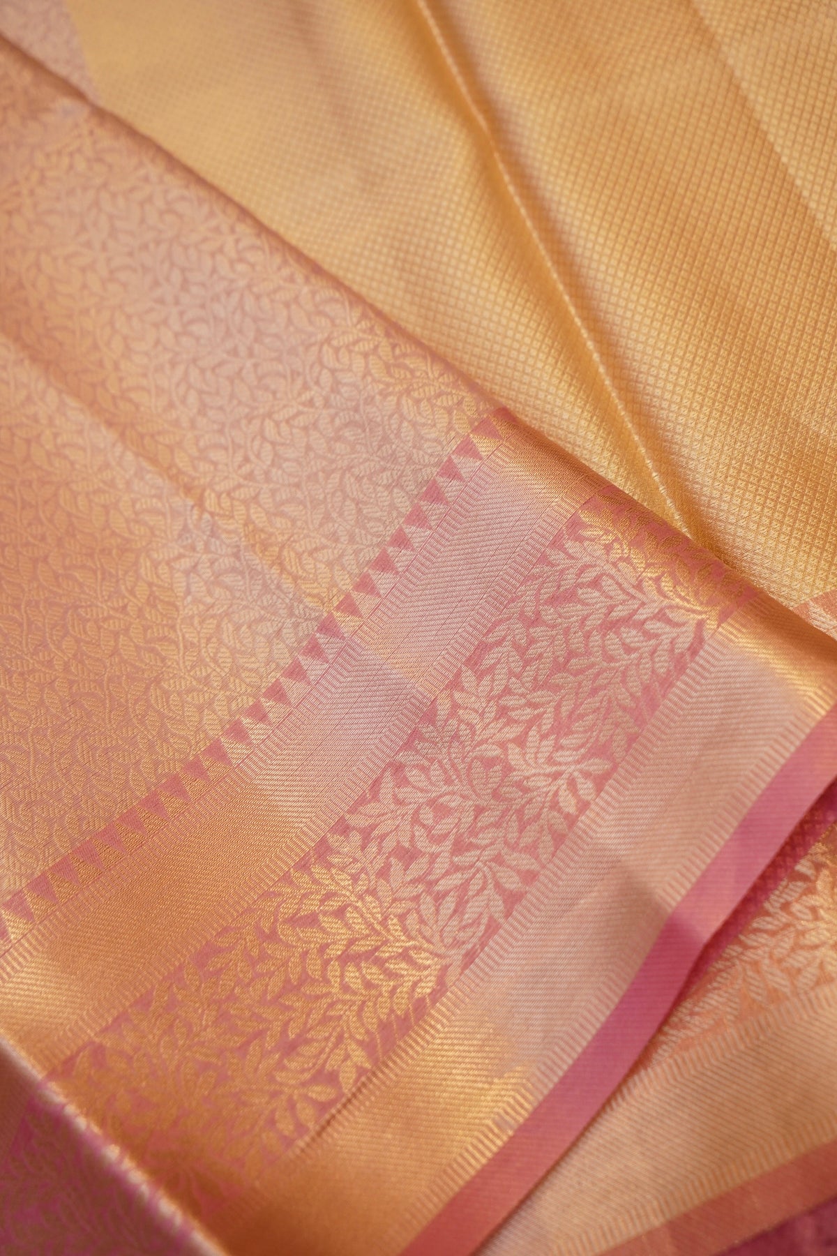 BABY PINK TANCHUI KORA SILK SAREE