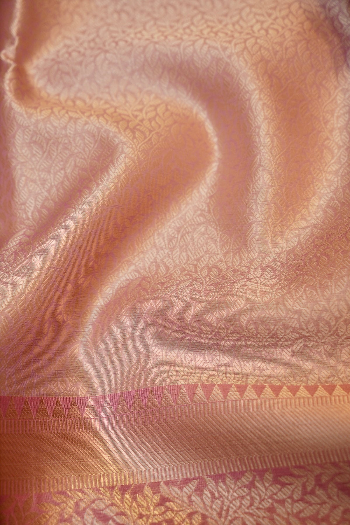 BABY PINK TANCHUI KORA SILK SAREE