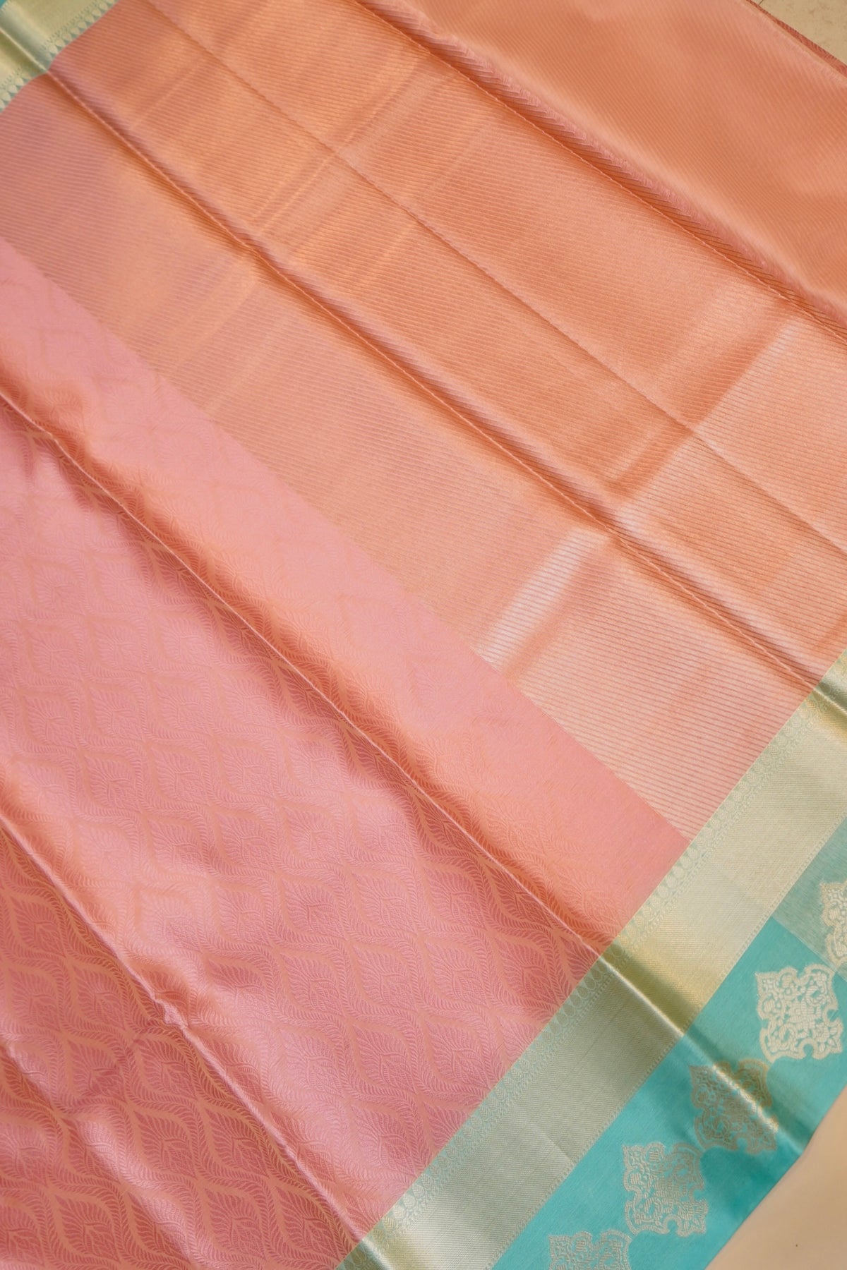 BABY PINK TANCHUI KORA SILK SAREE
