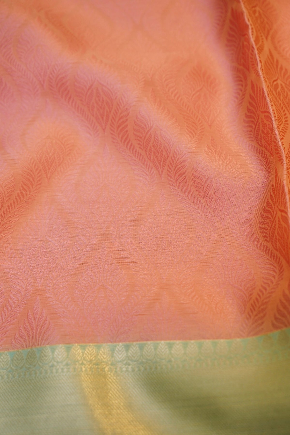 BABY PINK TANCHUI KORA SILK SAREE