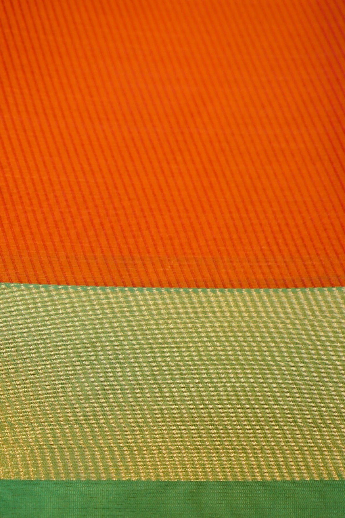 RUST ORANGE TANCHUI KORA SILK SAREE