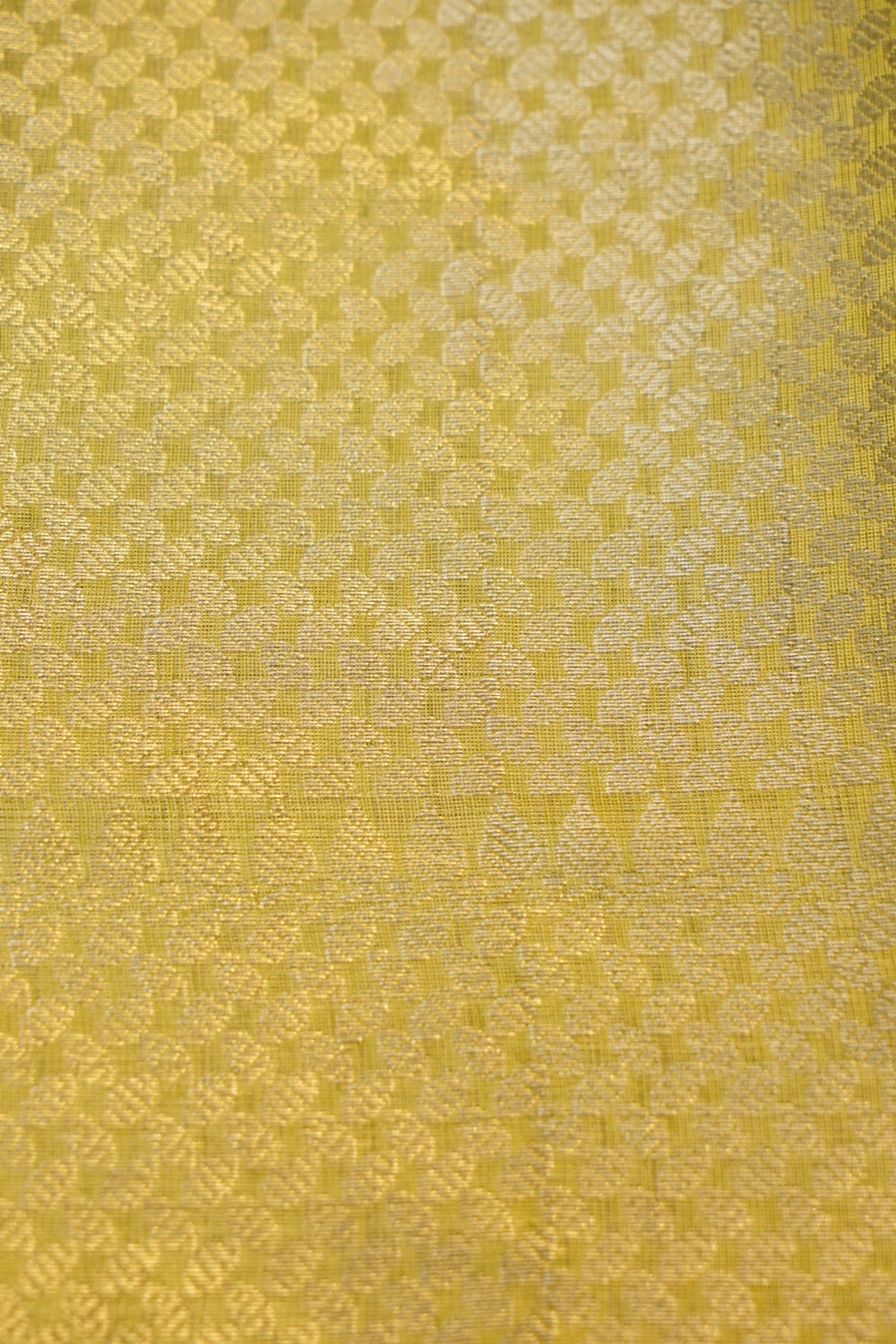 LIME GREEN MUGA TUSSAR SILK SAREE