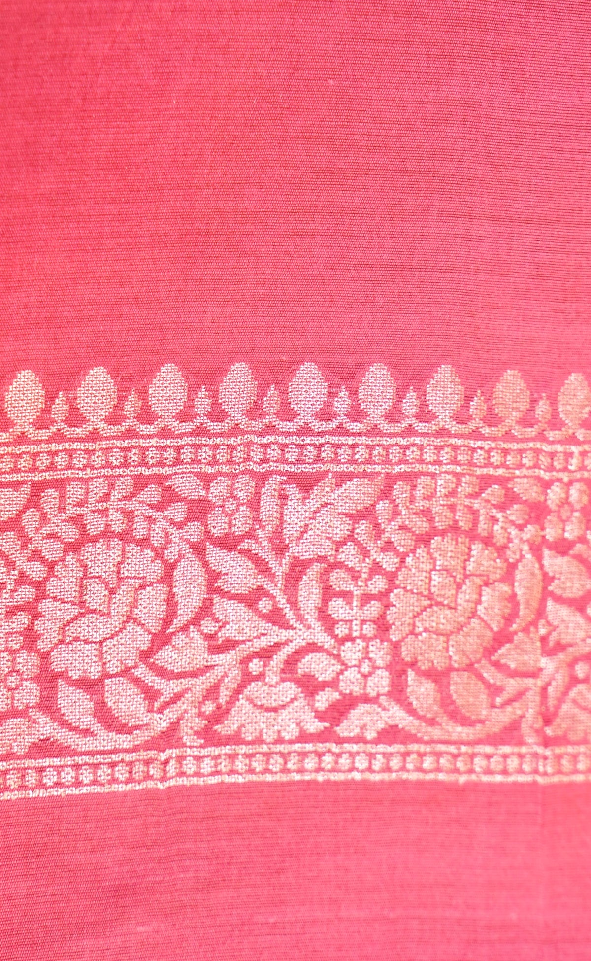 Yellow-Pink Banarasi Soft Chiniya Silk Saree