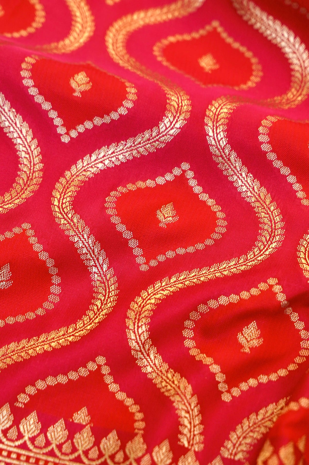 Raani Pink Rangkaat Banarasi Mashru Silk Saree