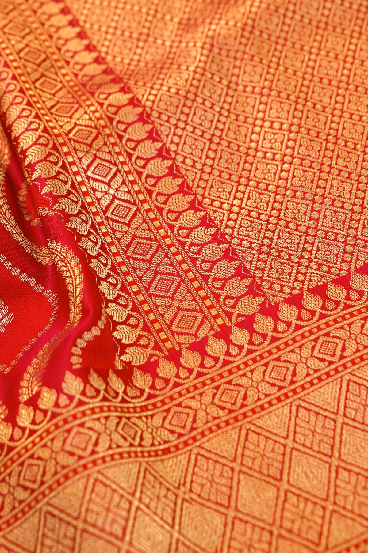 Raani Pink Rangkaat Banarasi Mashru Silk Saree