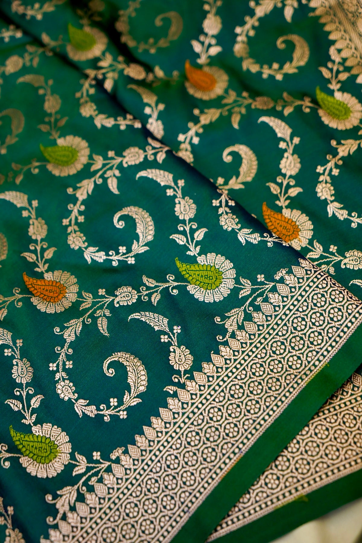Meenakari Banarasi Mashru Silk Dupatta